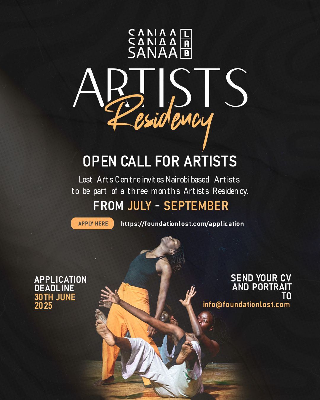 Artist Residency Application poster